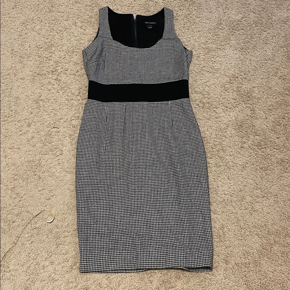 Pink Tartan herringbone pencil dress size 4 wool never worn - Picture 13 of 14